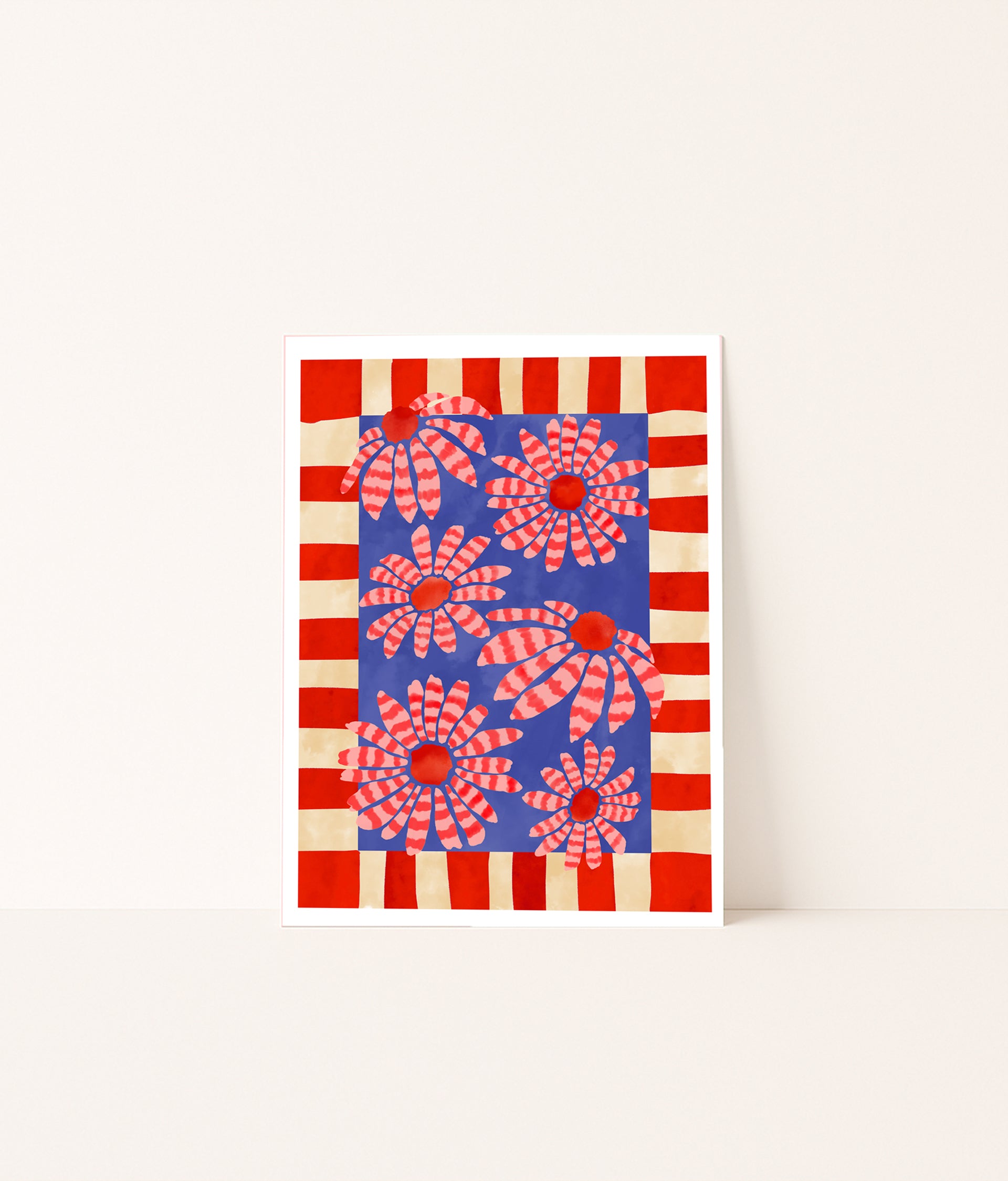 Print Margaridas Juninas Vermelha