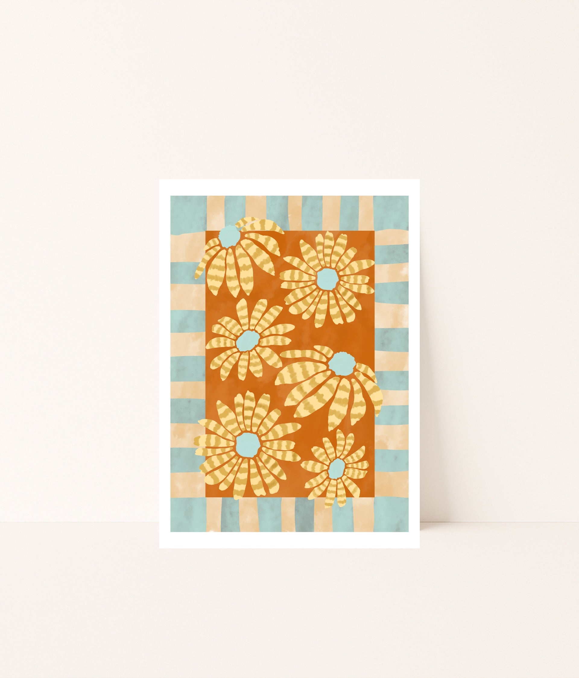 Print Margaridas Juninas Azul