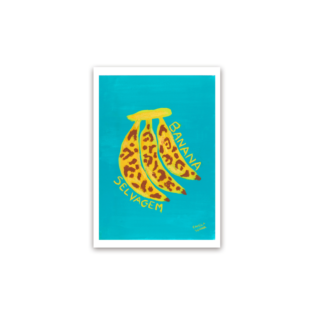 Print Banana Selvagem Azul