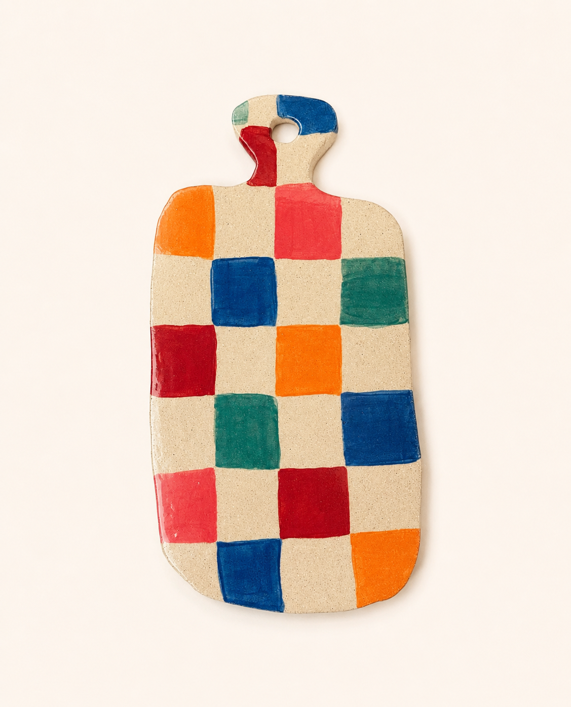 Colorful Checkered Serving Board