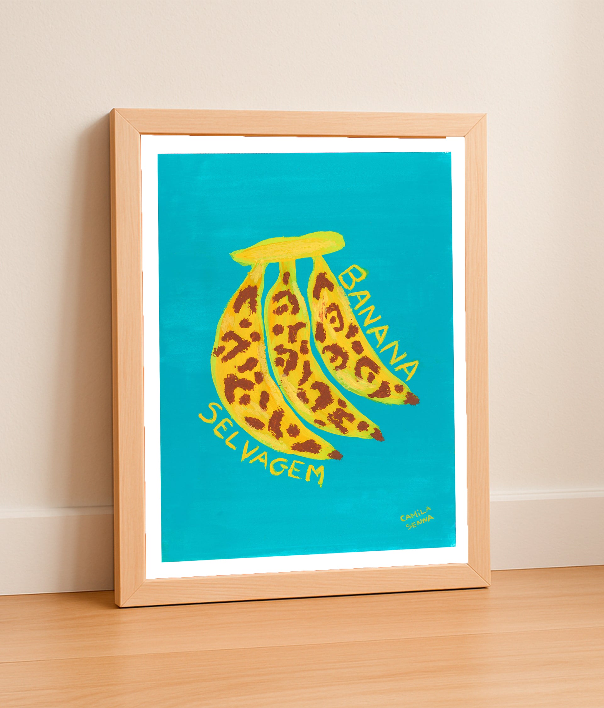 Print Banana Selvagem Azul