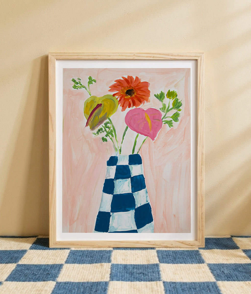 Estampa xadrez Bloom