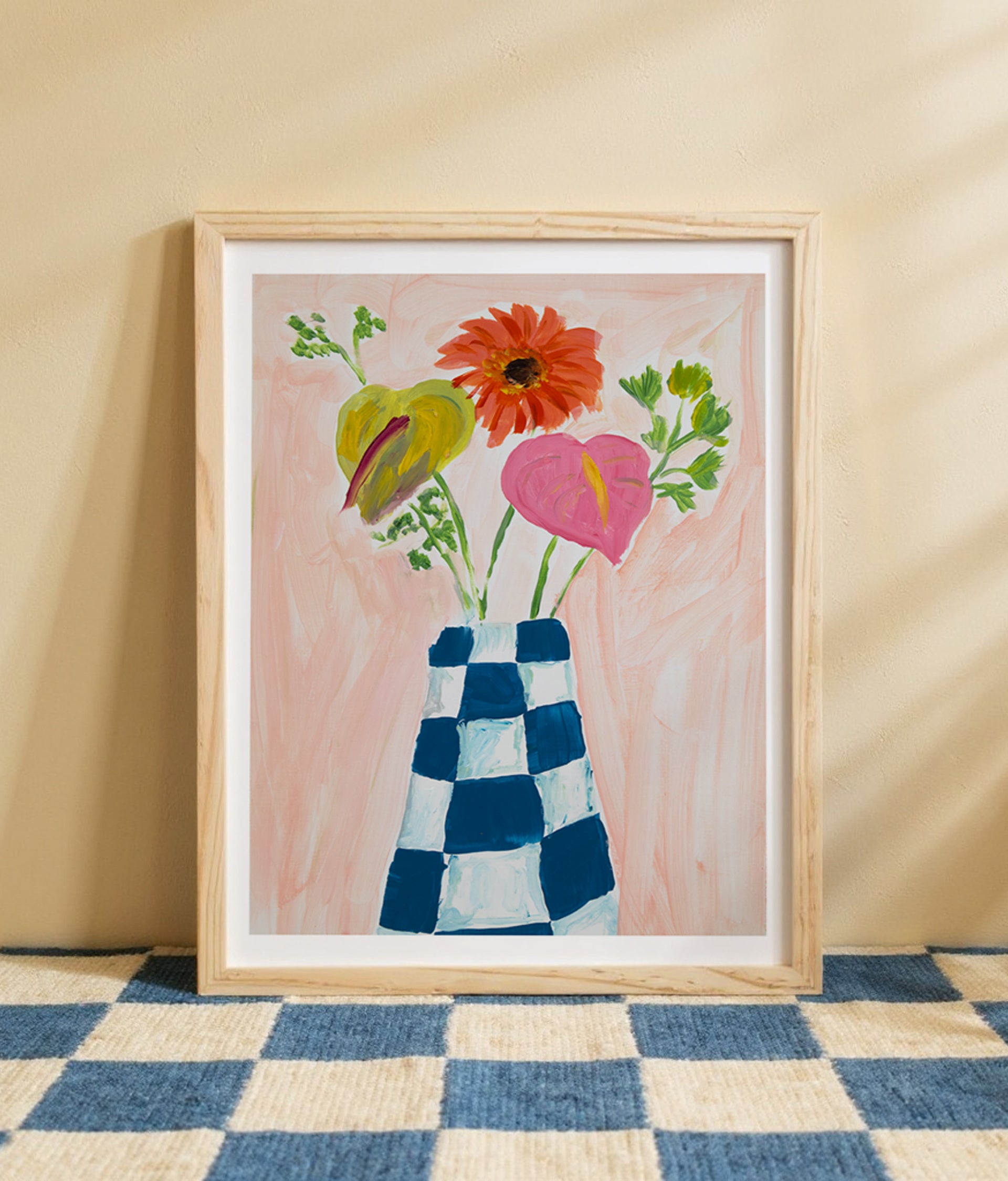 Estampa xadrez Bloom