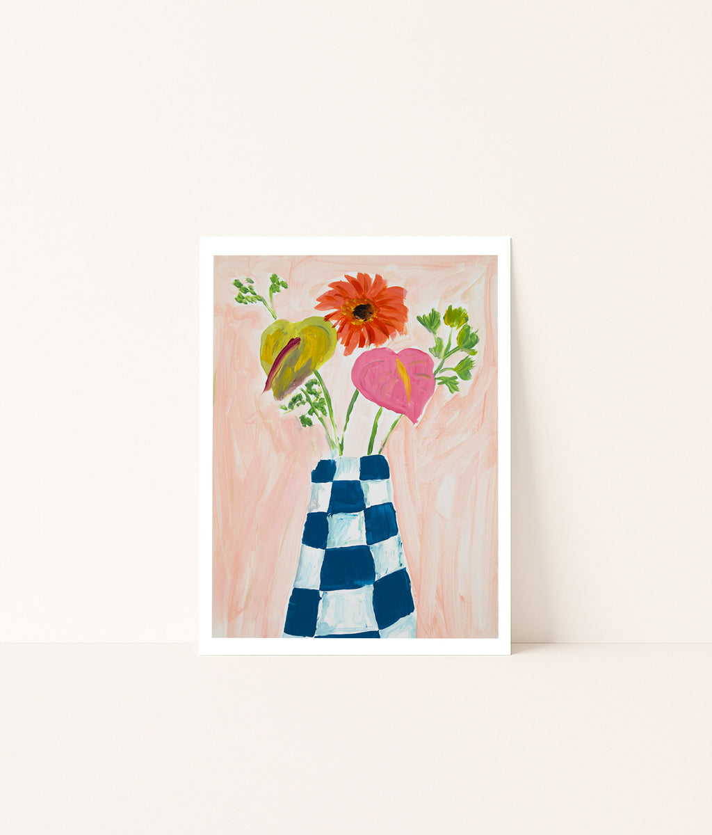 Estampa xadrez Bloom