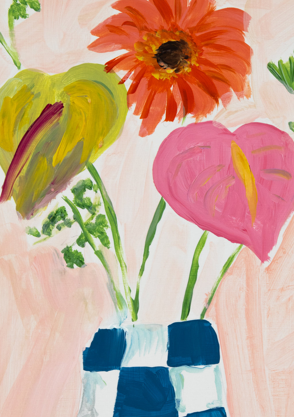 Estampa xadrez Bloom