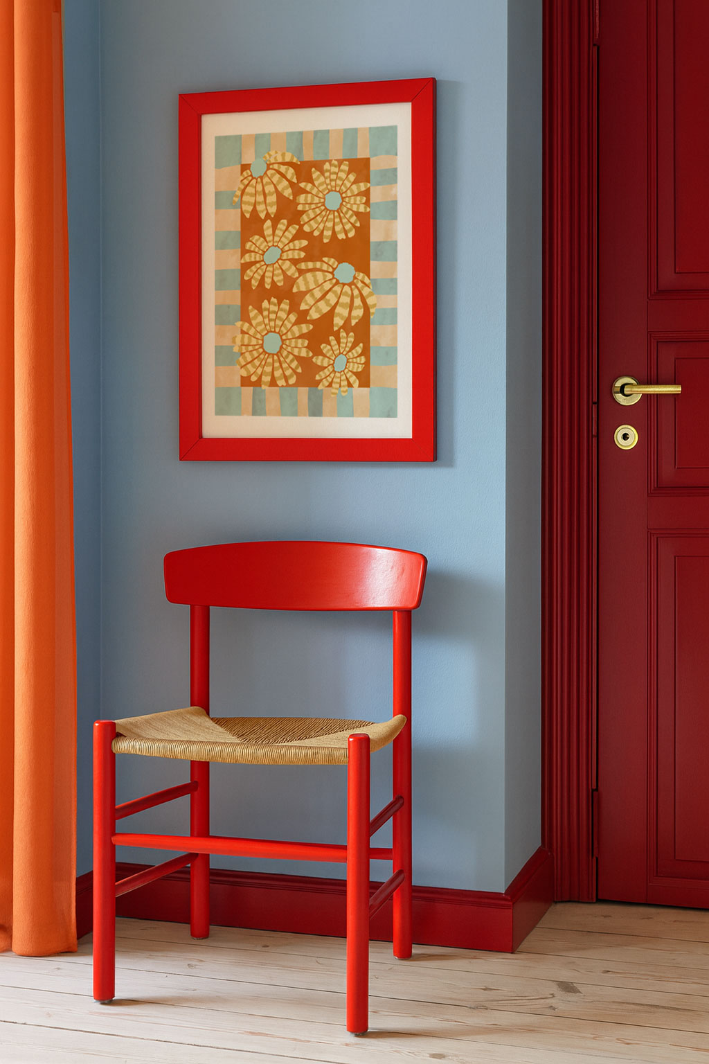 Print Margaridas Juninas Azul